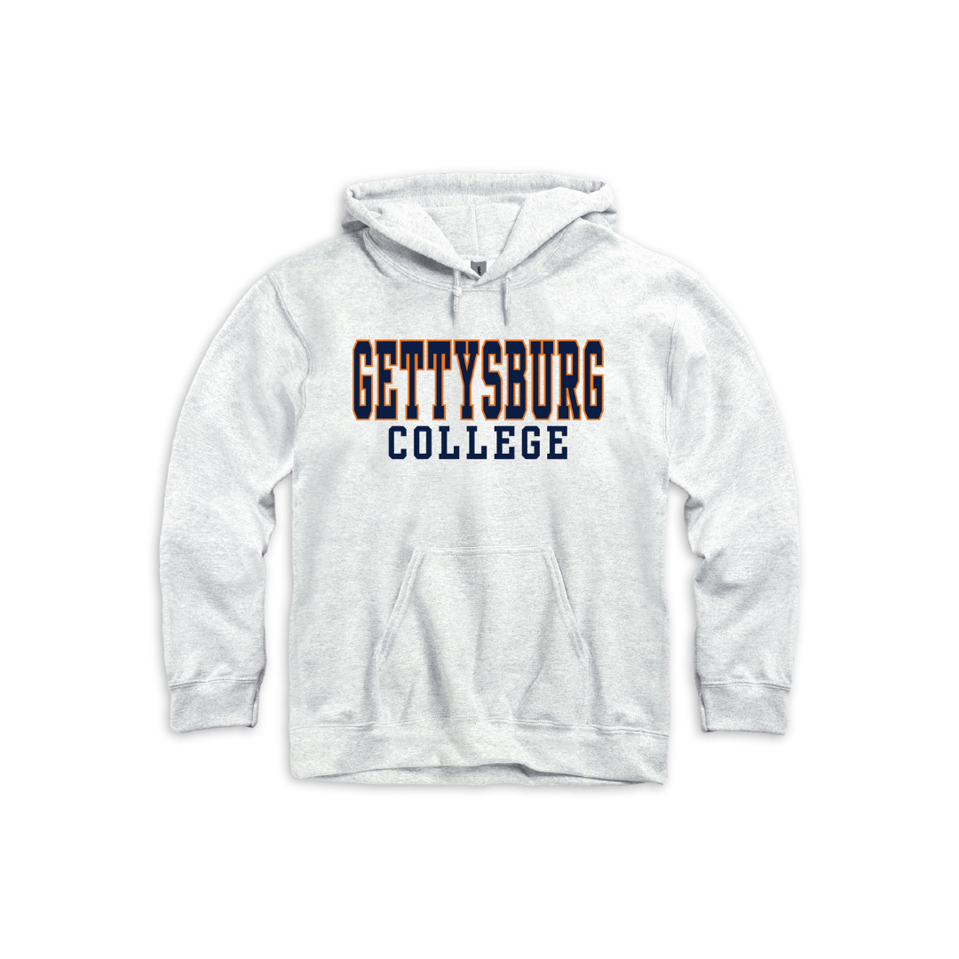 Gettysburg College Ash Grey Hooded Sweatshirt