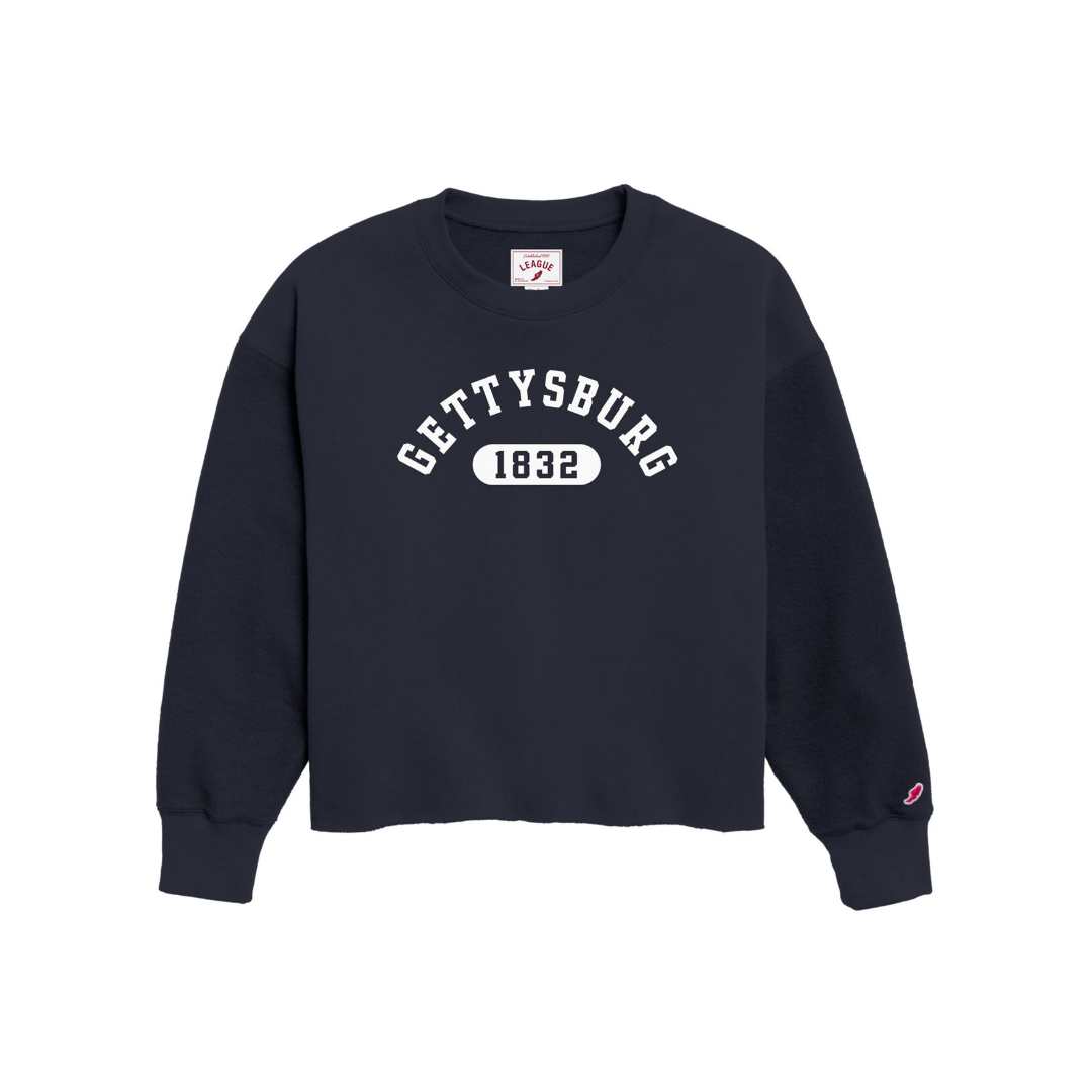 Gettysburg College Ladies Reverse Fleece Oversized Midi Sweatshirt