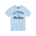 Gettysburg College Bullets Light Blue Short Sleeve Tee