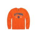 Gettysburg College Block G Orange Crewneck Sweatshirt