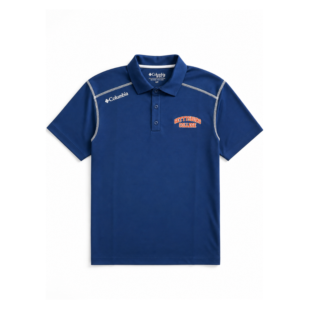 Columbia Gettysburg College Navy Polo
