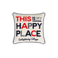 Gettysburg College This is my Happy Place Square Pillow