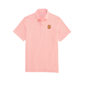 Vineyard Vines Gettysburg College Block G Performance Bradley Stripe Sankaty Orange Polo
