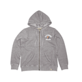 Women's Blue 84 Burnout Washed FZ Hood - Gettysburg College Athletic Split G
