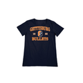 Women's Lizzie Navy Short Sleeve Tee - Gettysburg Bullets 1832 Athletic G