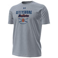 Under Armour Gettysburg Bullets Baseball Gray Short Sleeve Tee