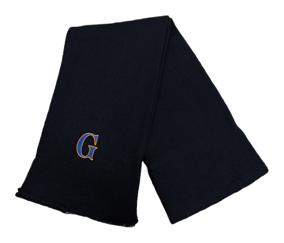 Gettysburg College Navy Frosty Solid Knit Scarf